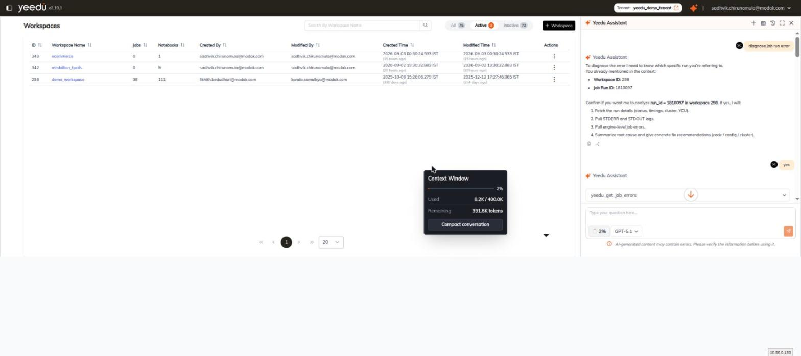The Context Window popover showing usage, remaining tokens and the Compact conversation button