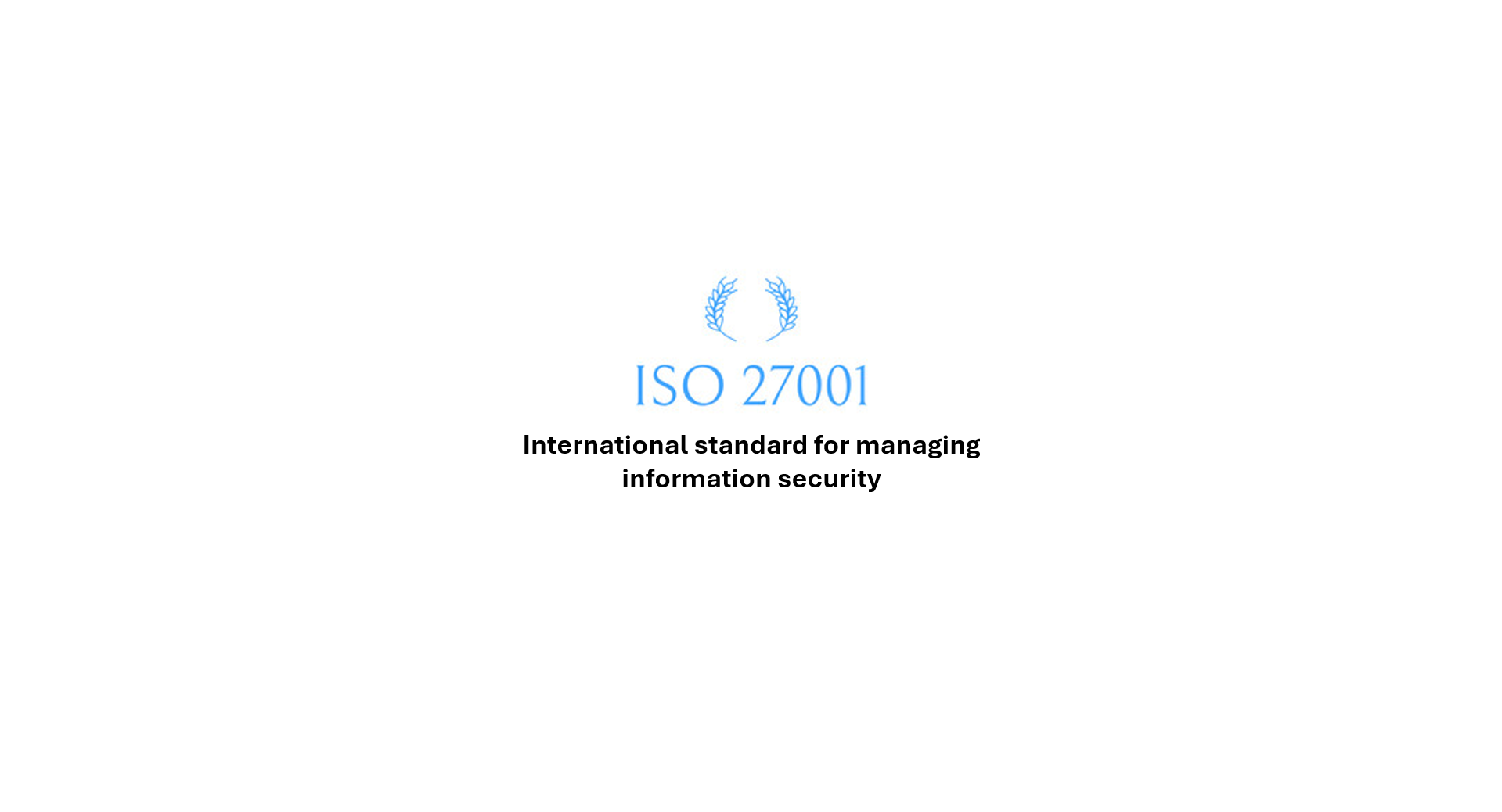 ISO 27001 certification badge