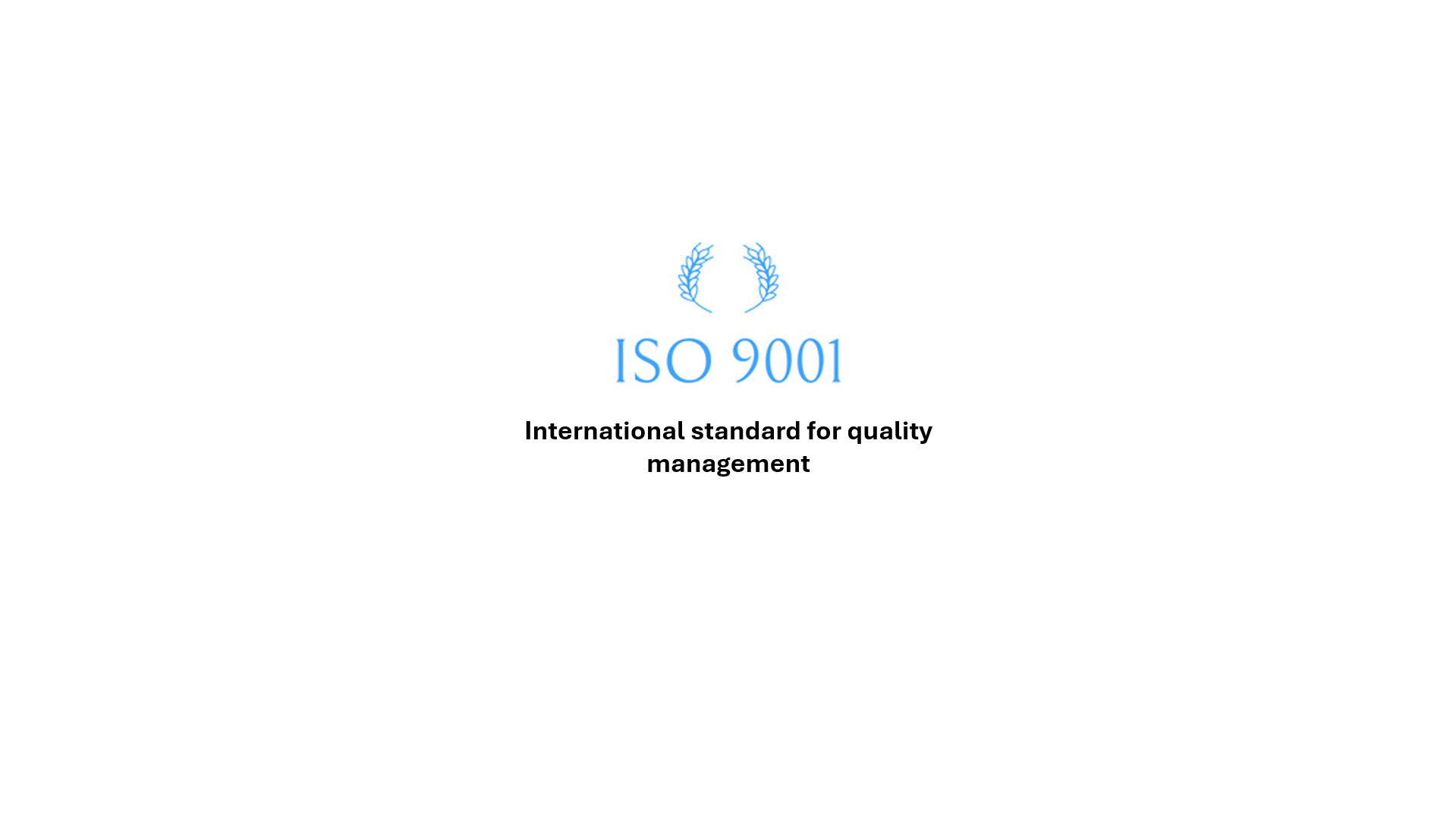 ISO 9001 certification badge