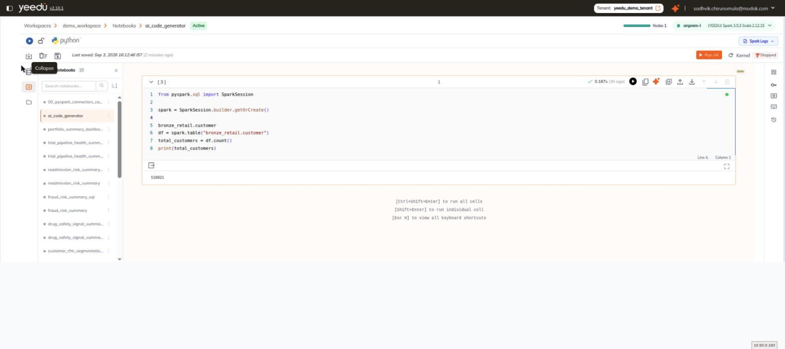 All Notebooks switcher panel