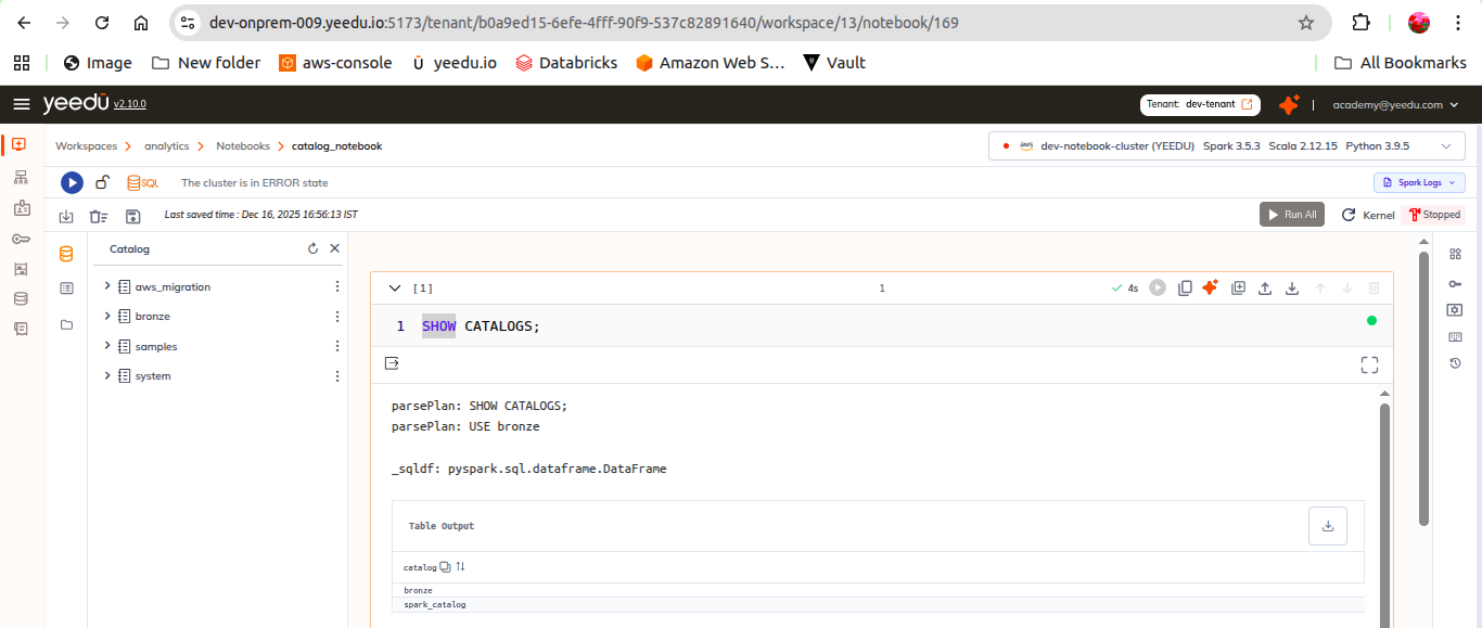 Catalog Explorer