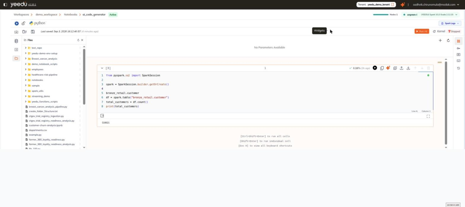 Widgets strip in its empty state