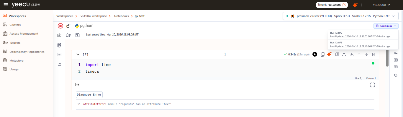 Spark Logs